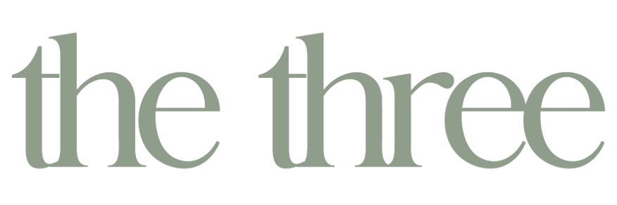 the three - whole food eatery + meal prep logo